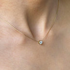 CZ Solitaire Pendant Necklace