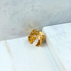 Ginkgo Leaf Gold Ring
