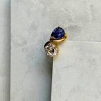 Water Drop Oval Zircon Ring