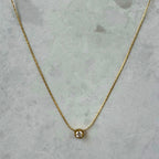 CZ Solitaire Pendant Necklace