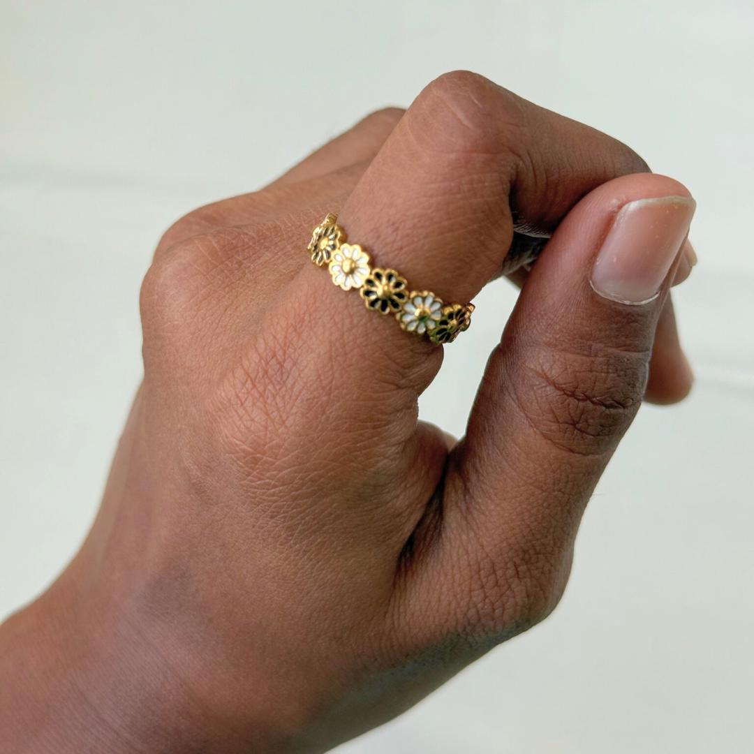 Sculptural Flower Ring