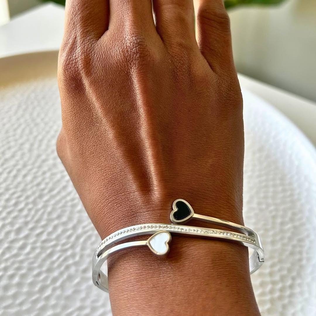 Heart Bangle Bracelet