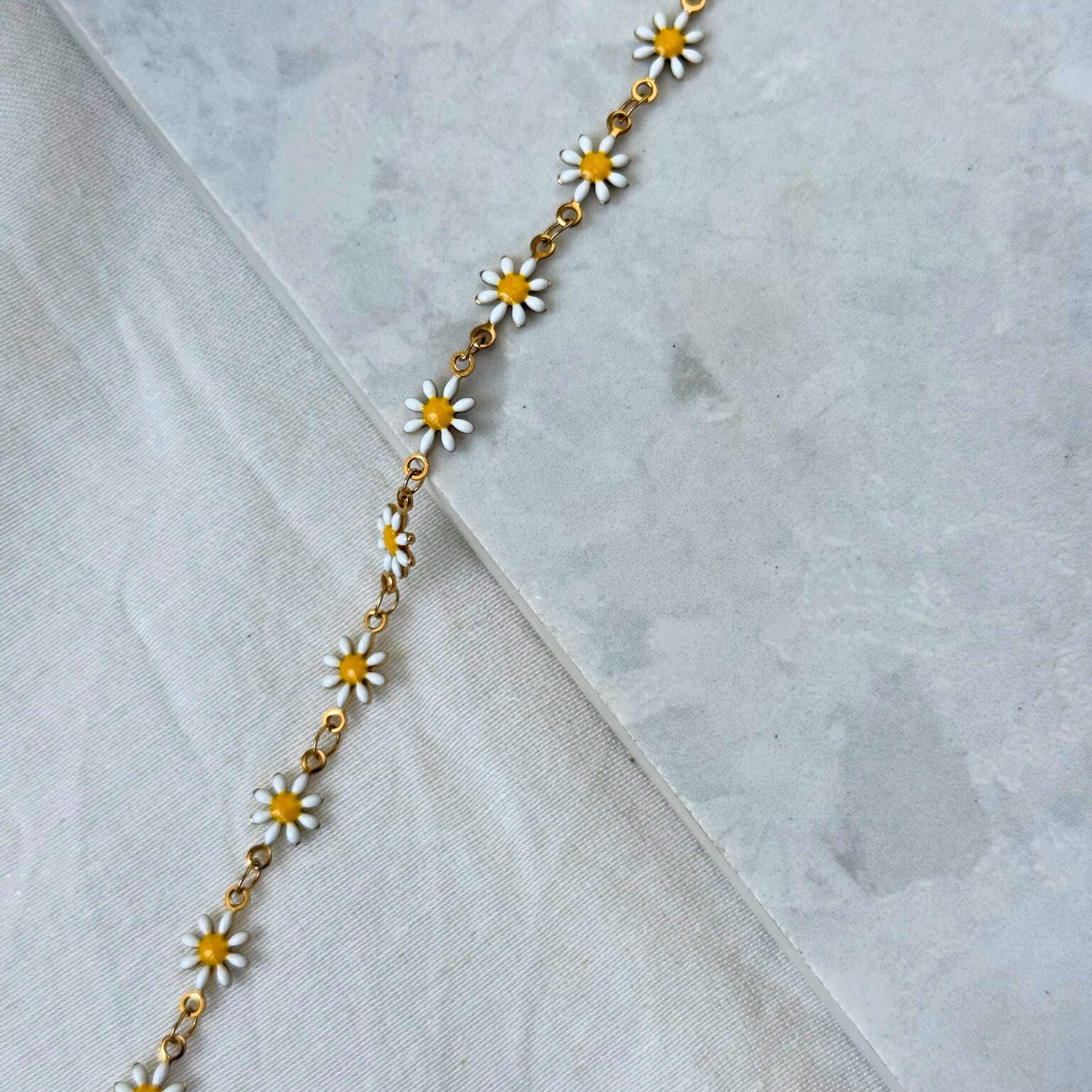 Daisy Necklace & Bracelet Set