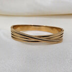 Chunky Spiral Twist Bangle