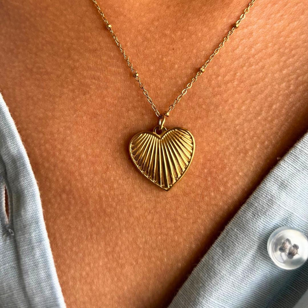 Vintage Luxury Heart Pendant Necklace