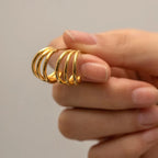 Sculptural Statement Hoop Earrings