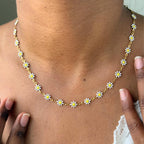 Daisy Necklace & Bracelet Set