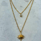 Double Layered Sunburst Necklace