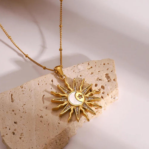 Boho Chic Sunflower Necklace