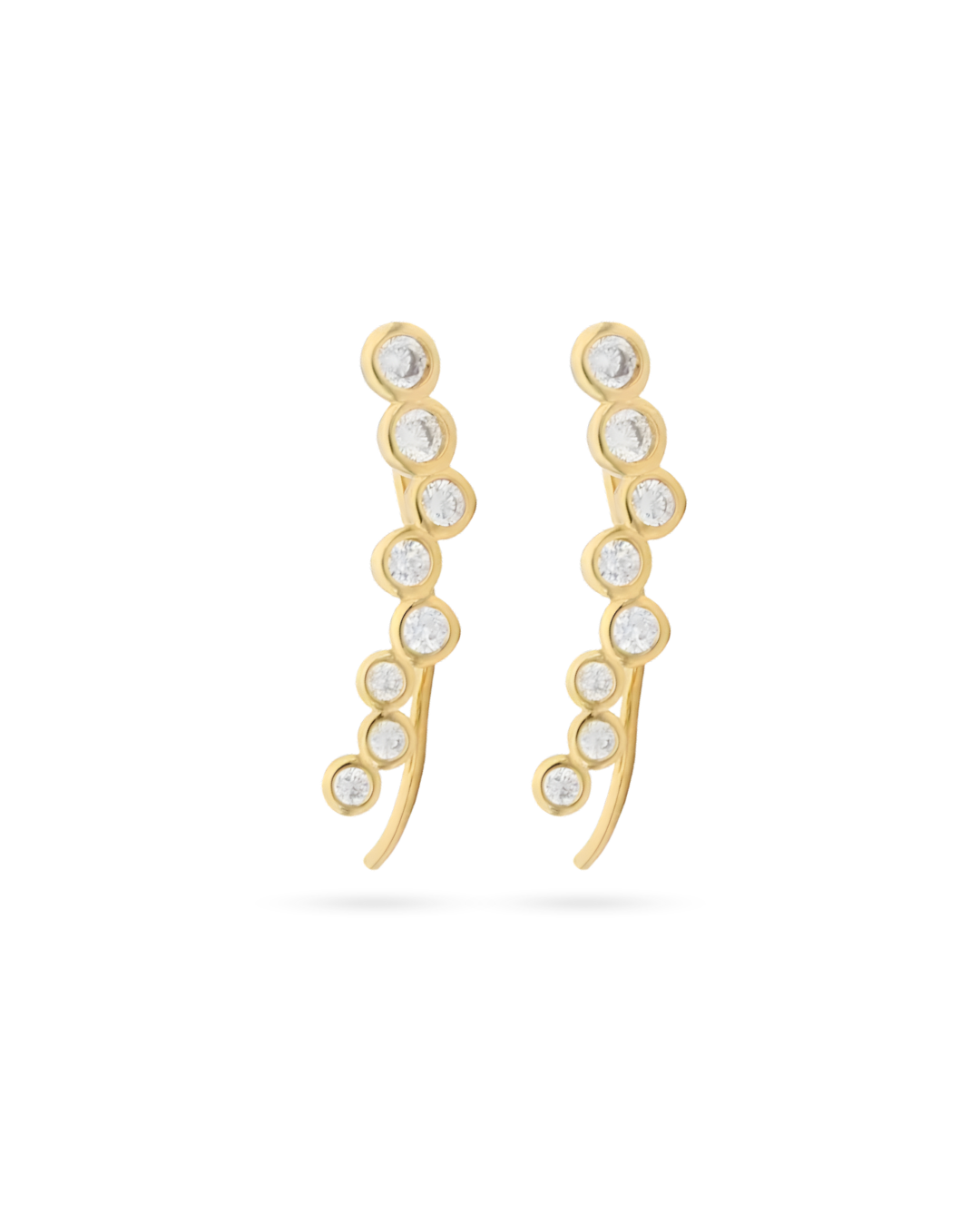 Geometric Zircon Stud Earrings