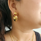 Sculpt Curve Hoop Earrings