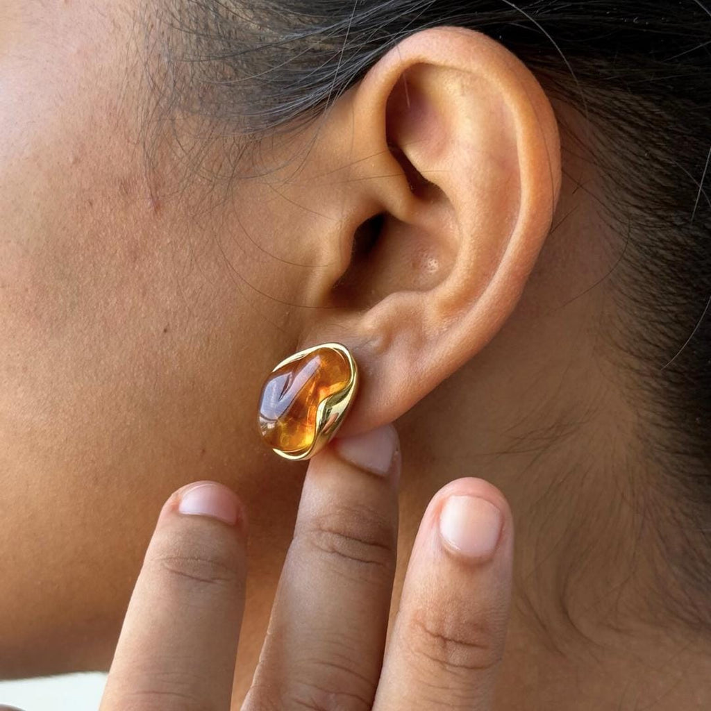 Tiger Eye Drop Earrings