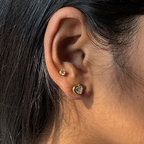 Heart Zircon Stud Earrings