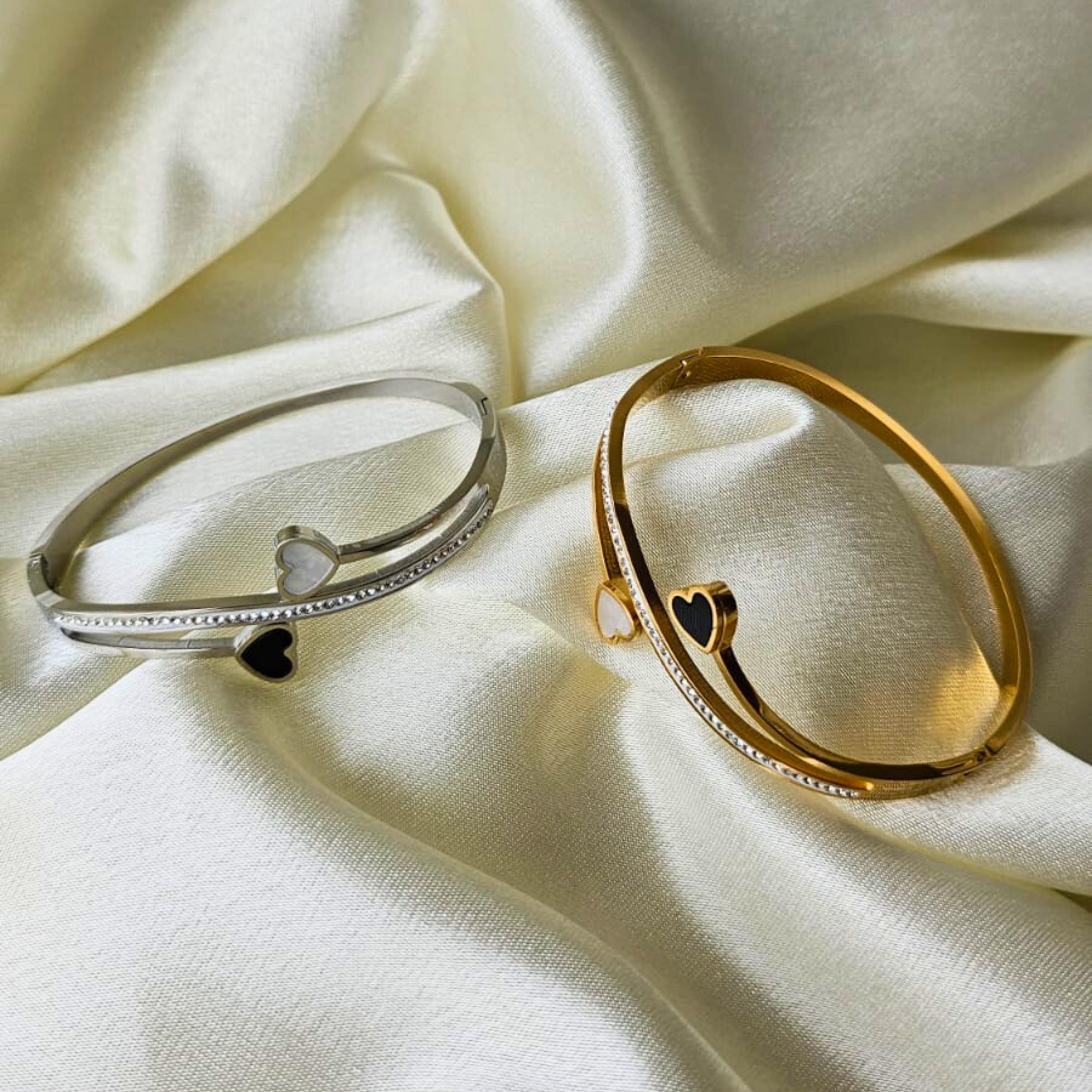 Heart Bangle Bracelet