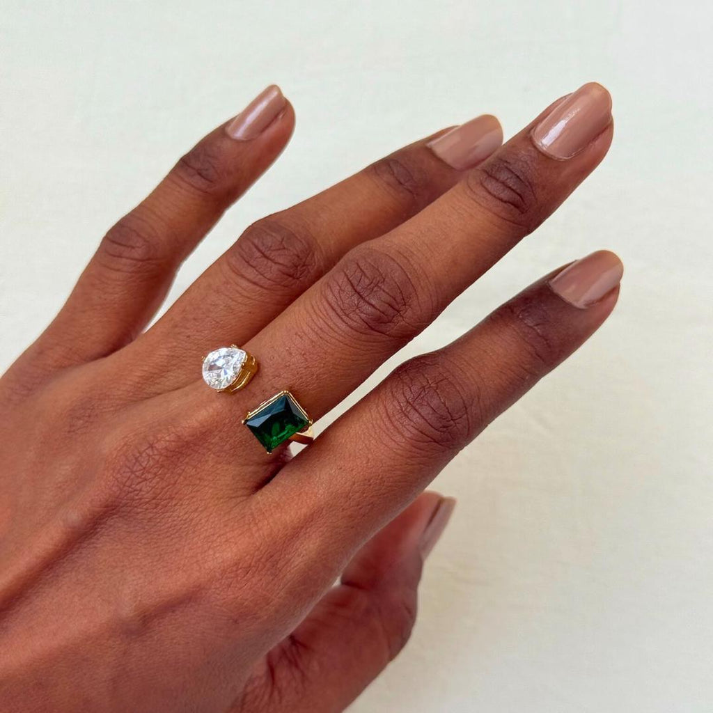 Toi et Moi Birthstone Ring