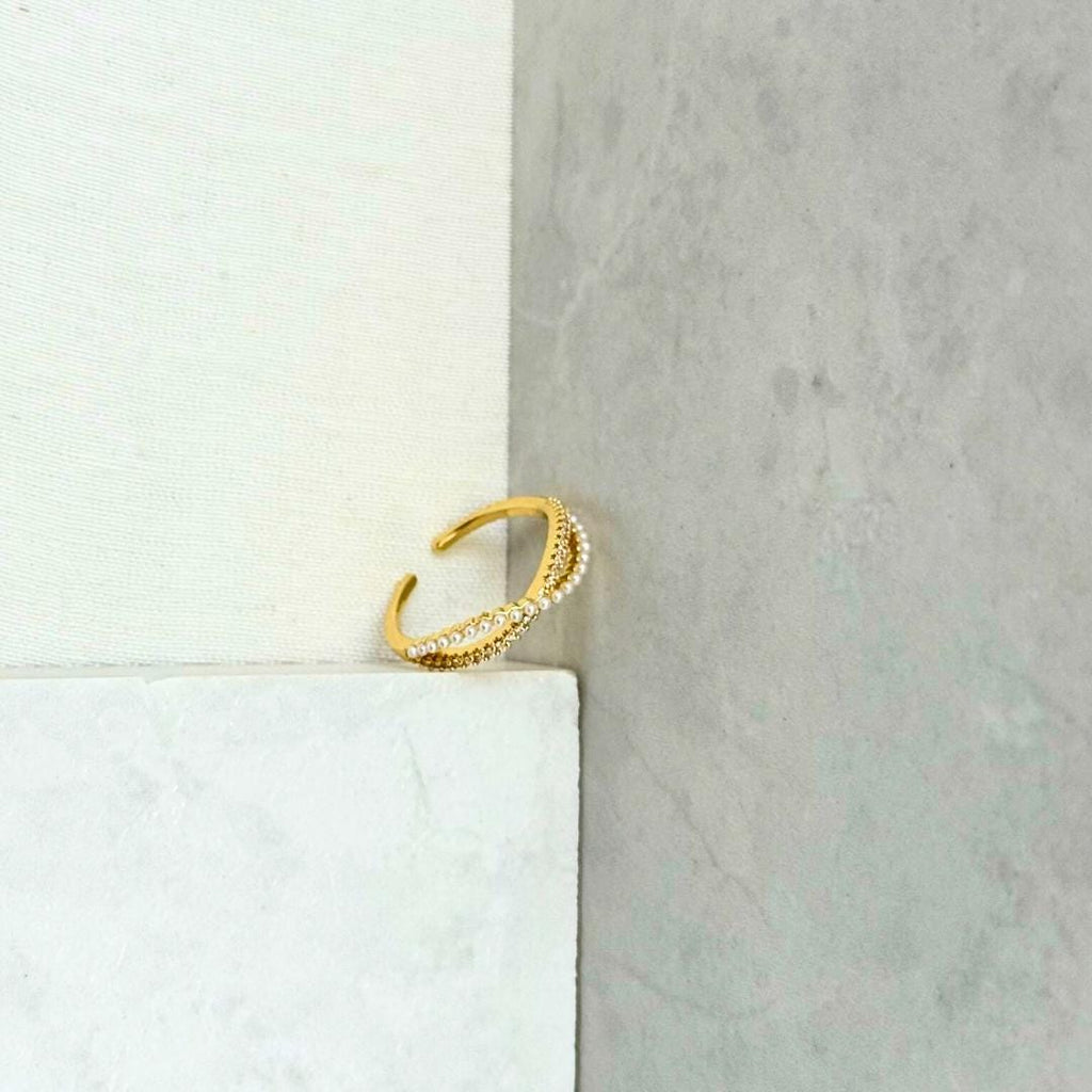 Pearl Infinity Ring