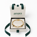 Heart Charm Cable Bangle