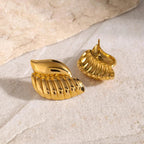 Gold Wing Stud Earrings