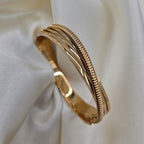 Chunky Spiral Twist Bangle