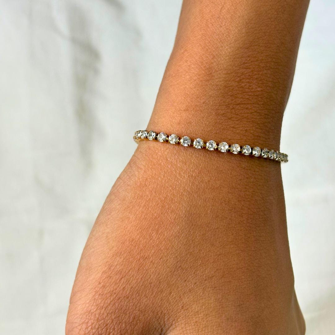 Chic Gold Tennis Bracelet