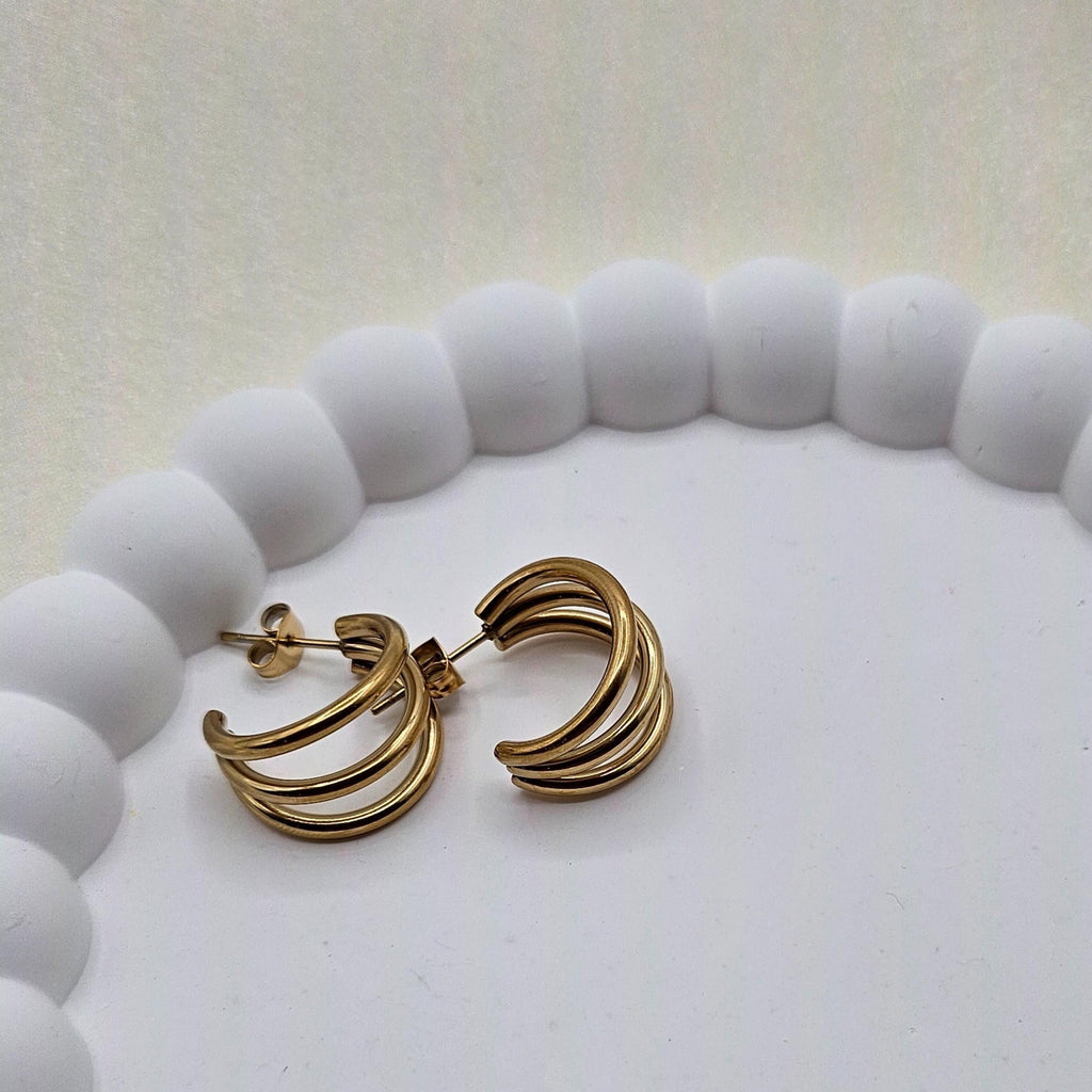Sculptural Statement Hoop Earrings