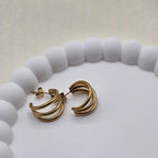 Sculptural Statement Hoop Earrings
