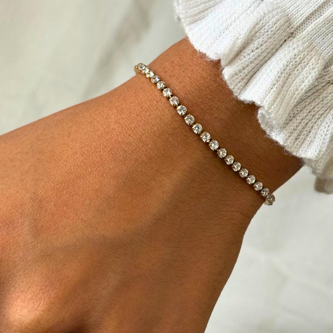 Chic Gold Tennis Bracelet
