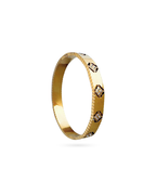 Floral Gold Bangle Bracelet
