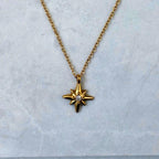 Gold North Star Necklace