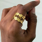 Ginkgo Leaf Gold Ring
