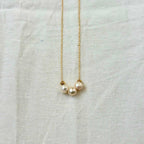 Chic Trio Pearl Necklace