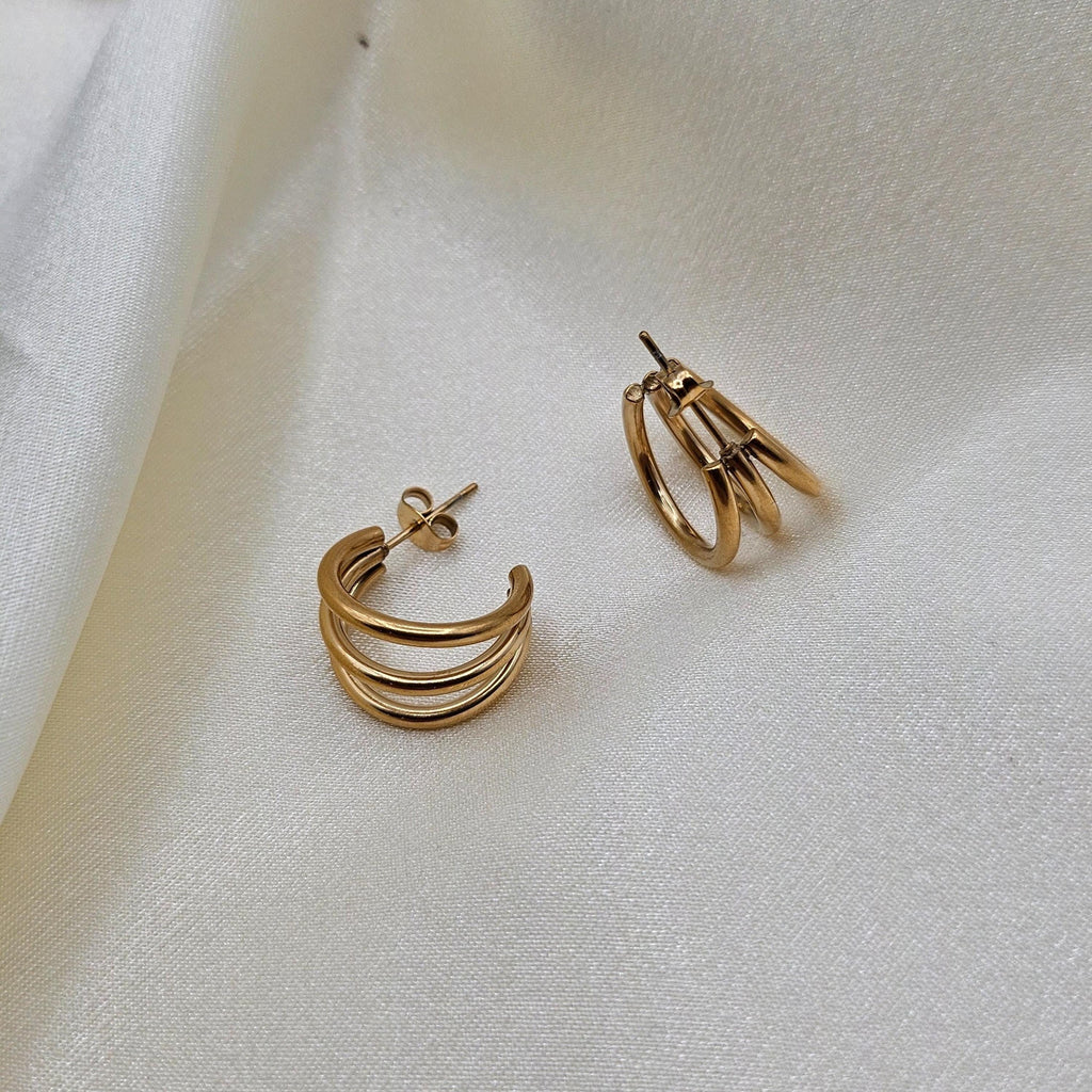 Sculptural Statement Hoop Earrings