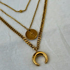 Star Moon Three Layered Necklace