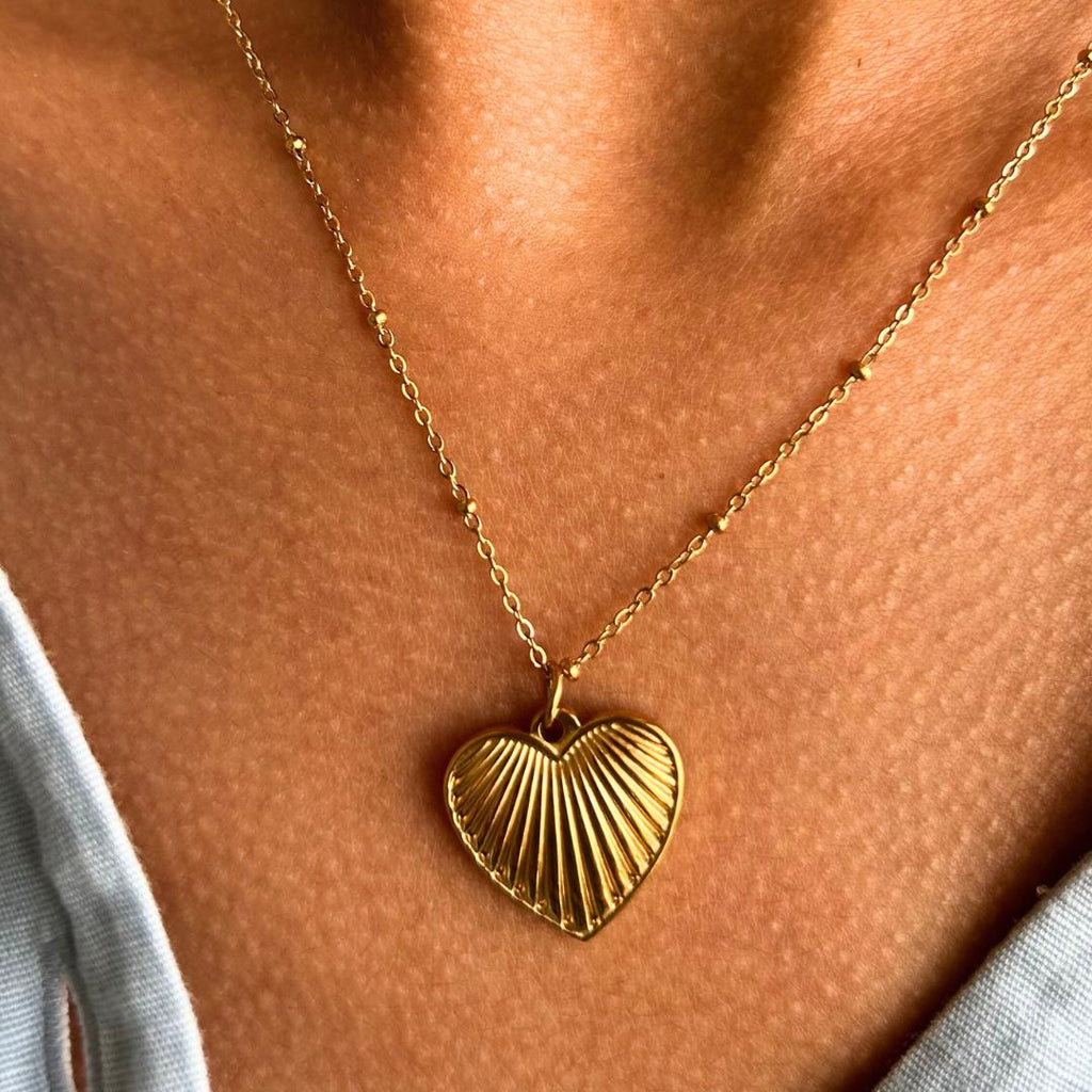 Vintage Luxury Heart Pendant Necklace
