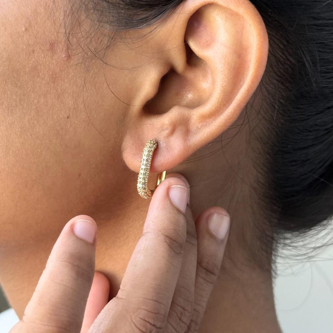 Glow Huggie Earrings