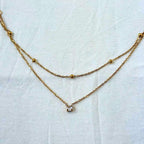 Dainty Cubic Zirconia Pendant Necklace