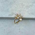 Floral Crystal Ring