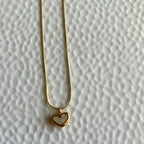 Shell Heart Pendant Necklace