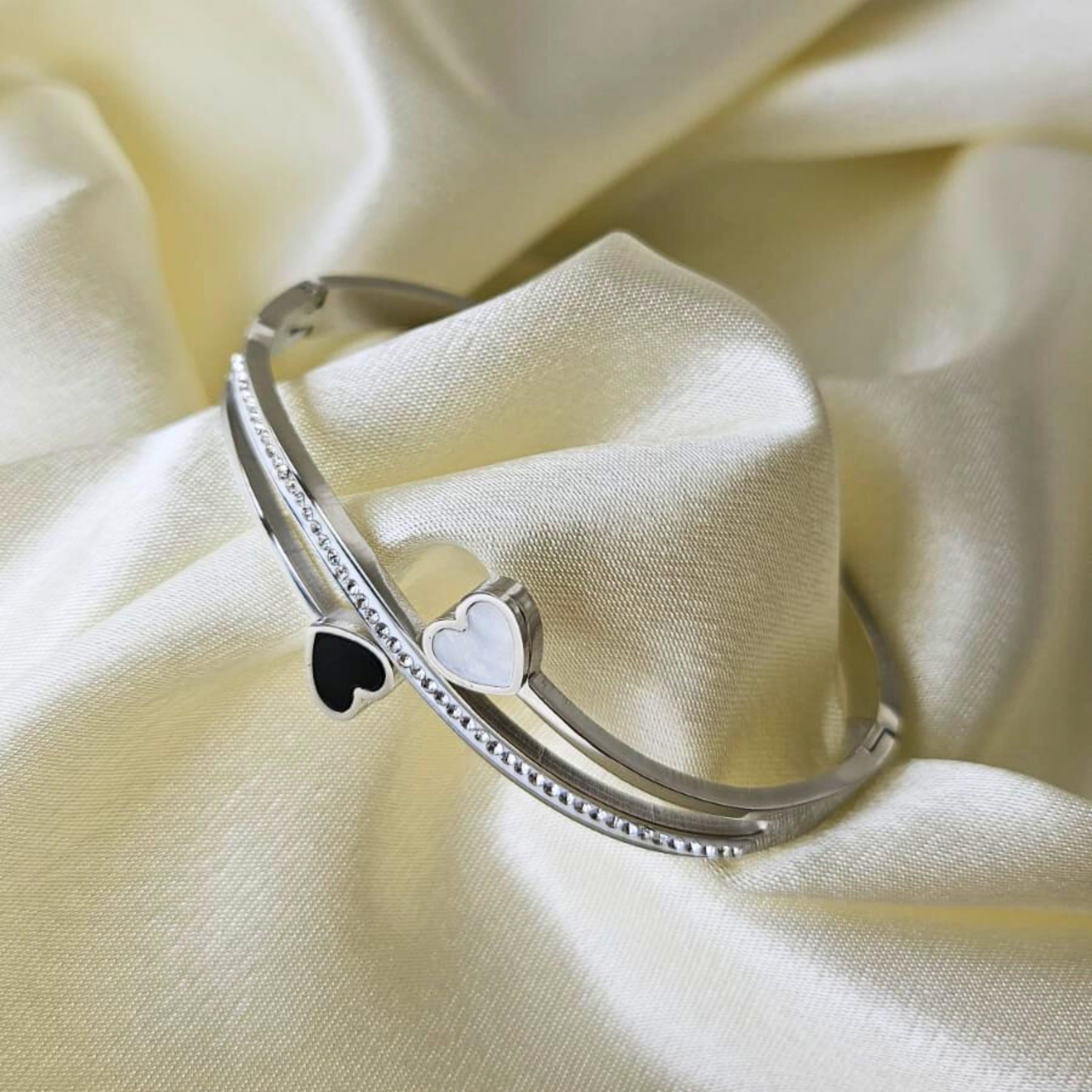 Heart Bangle Bracelet