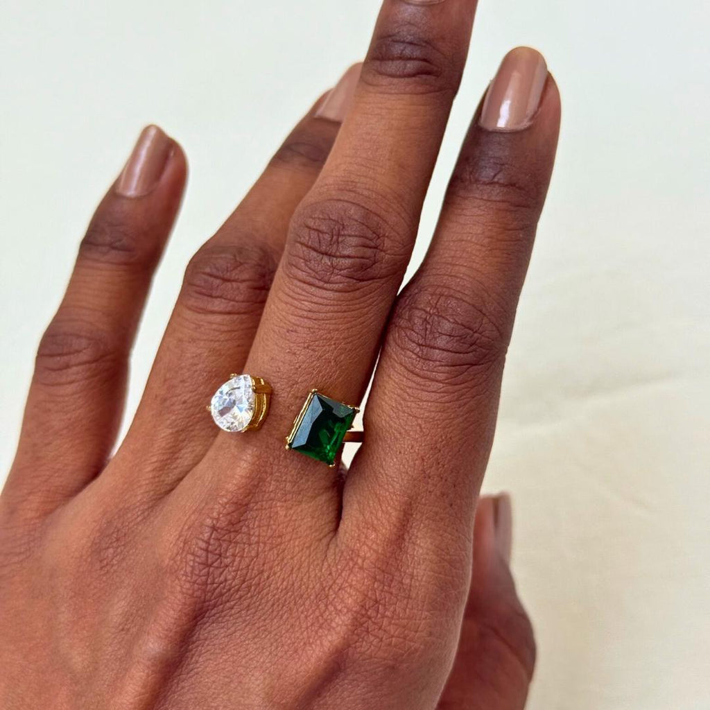 Toi et Moi Birthstone Ring
