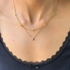 Dainty Cubic Zirconia Pendant Necklace