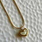 Shell Heart Pendant Necklace