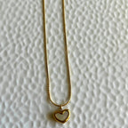 Shell Heart Pendant Necklace
