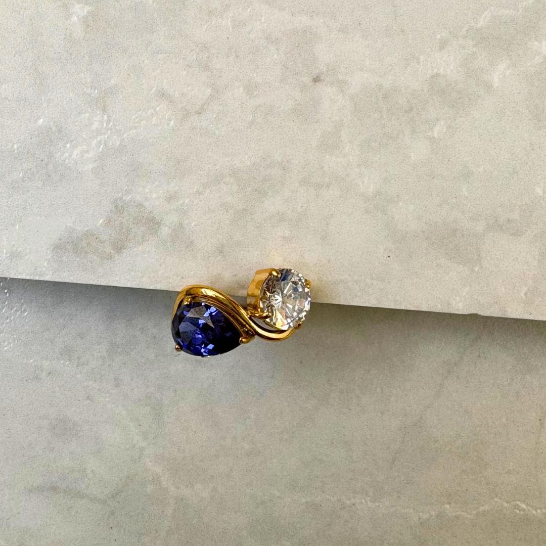 Water Drop Oval Zircon Ring
