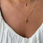 Double Layered Sunburst Necklace