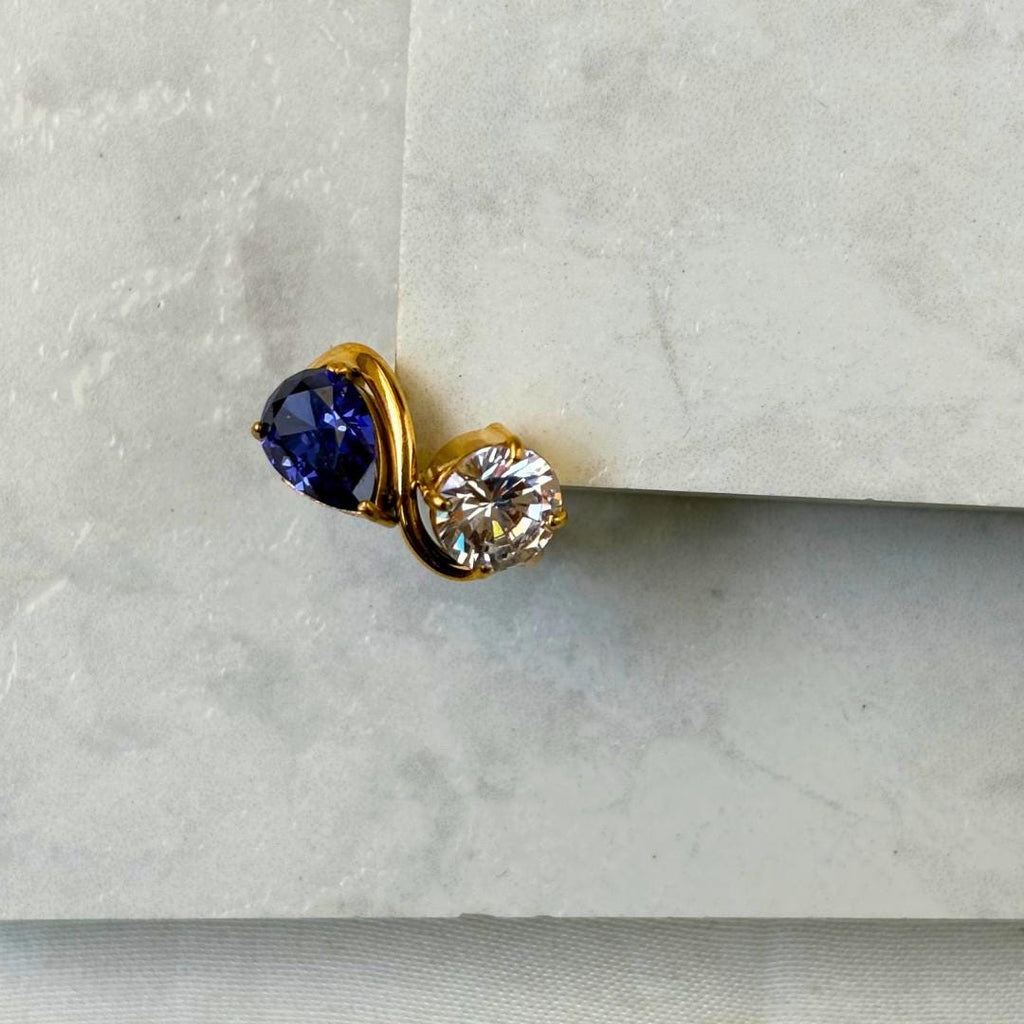 Water Drop Oval Zircon Ring