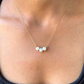Chic Trio Pearl Necklace