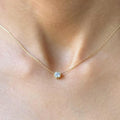 CZ Solitaire Pendant Necklace