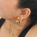 Sculpt Curve Hoop Earrings