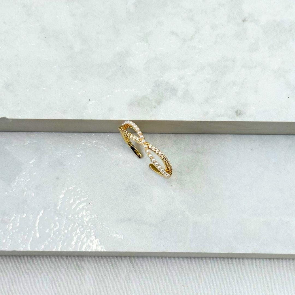 Pearl Infinity Ring